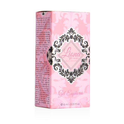 Vibratore liquido Euphoria Gel di Liona by MOMA, flacone da 6 ml con gel stimolante, in immagine.