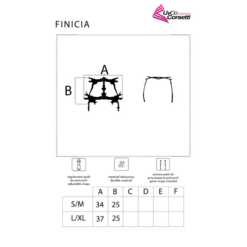 Reggiseno nero LIVCO CORSETTI FASHION Finicia LC90725, dettaglio di tessuto in pizzo e finiture eleganti.