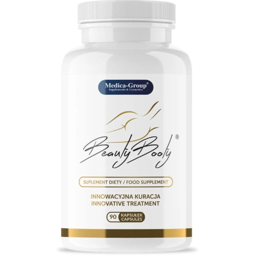 Capsule di MEDICA GROUP Beauty Booty Firming, integratore per rassodare e tonificare glutei e curve naturali.