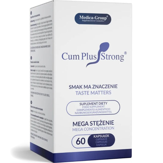 Capsule MEDICA GROUP CUM PLUS FORTE per ingrandimento dello sperma, confezione da 60 capsule, integratore naturale per la salute maschile