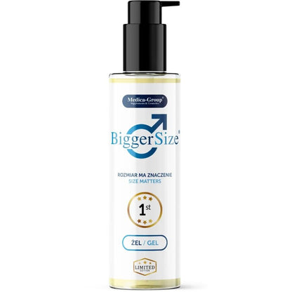 Gel intimo uomo MEDICA GROUP in formato grande da 150 ml, flacone con etichetta blu e dettagli del prodotto visibili.