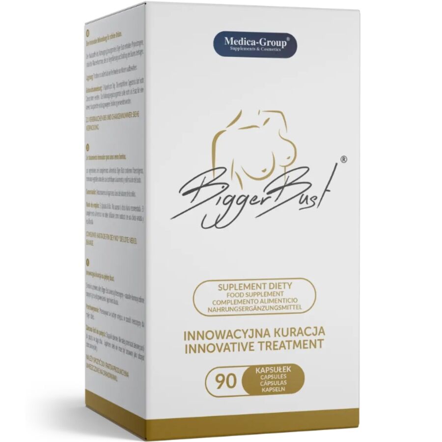 Capsule di MEDICA GROUP Rassodante Seno Più Grande, confezione da 90 capsule, pillole per il rassodamento del seno.