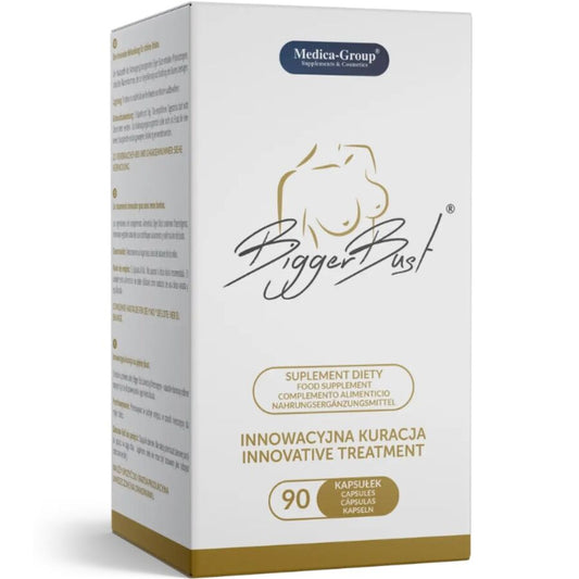 Capsule di MEDICA GROUP Rassodante Seno Più Grande, confezione da 90 capsule, pillole per il rassodamento del seno.