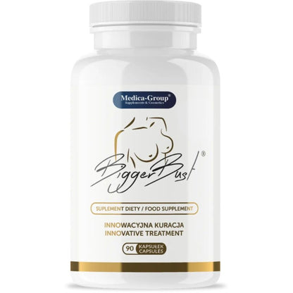Capsule medica group Rassodante Seno Più Grande, integrate in una scatola bianca con etichetta, visibile confezione da 90 capsule