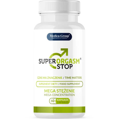 Capsule di MEDICA GROUP Super Orgasm Stop Delay per uomini, confezione da 60 capsule, integratore per il controllo dell'orgasmo