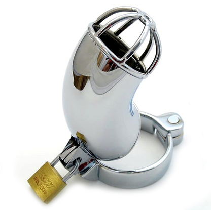Anello di castità in metallo METAL HARD, design robust e resistente, visibile in questa immagine.