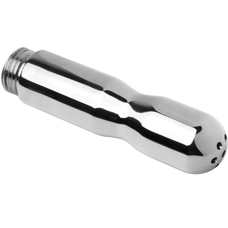 Doccia intima Metal Hard da 10,16 cm, strumento in metallo per l'igiene personale con superficie resistente e design compatto.