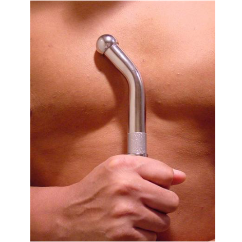 Doccia intima METAL HARD Punto G, 20,10 cm, in metallo, visibile con dettagli di forma e dimensione.