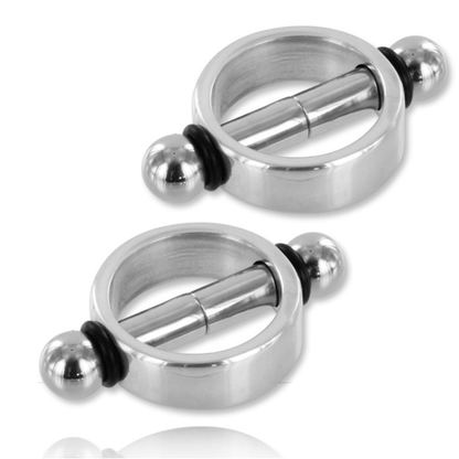Morsetti magnetici per capezzi METAL HARD, coppia di supporti metallici con chiusura magnetica per fissaggio sicuro