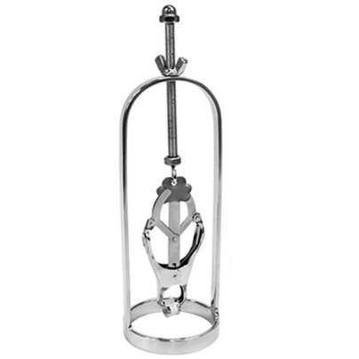 Morsetti per tortura Capezzoli METAL HARD, strumenti in metallo per stimolazione e giochi di ruolo, dettagli visibili nell'immagine.
