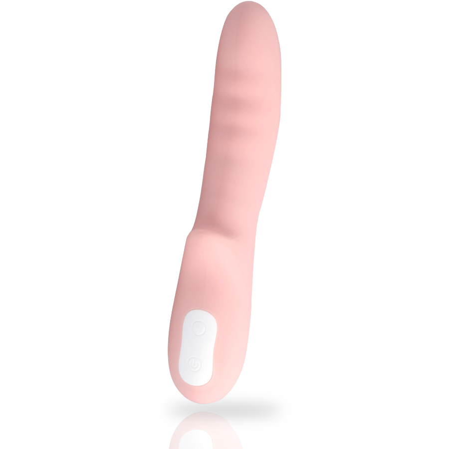 Vibratore rotatore rosa MIA Pisa con design elegante e funzionale, ideale per stimolazione e relax.
