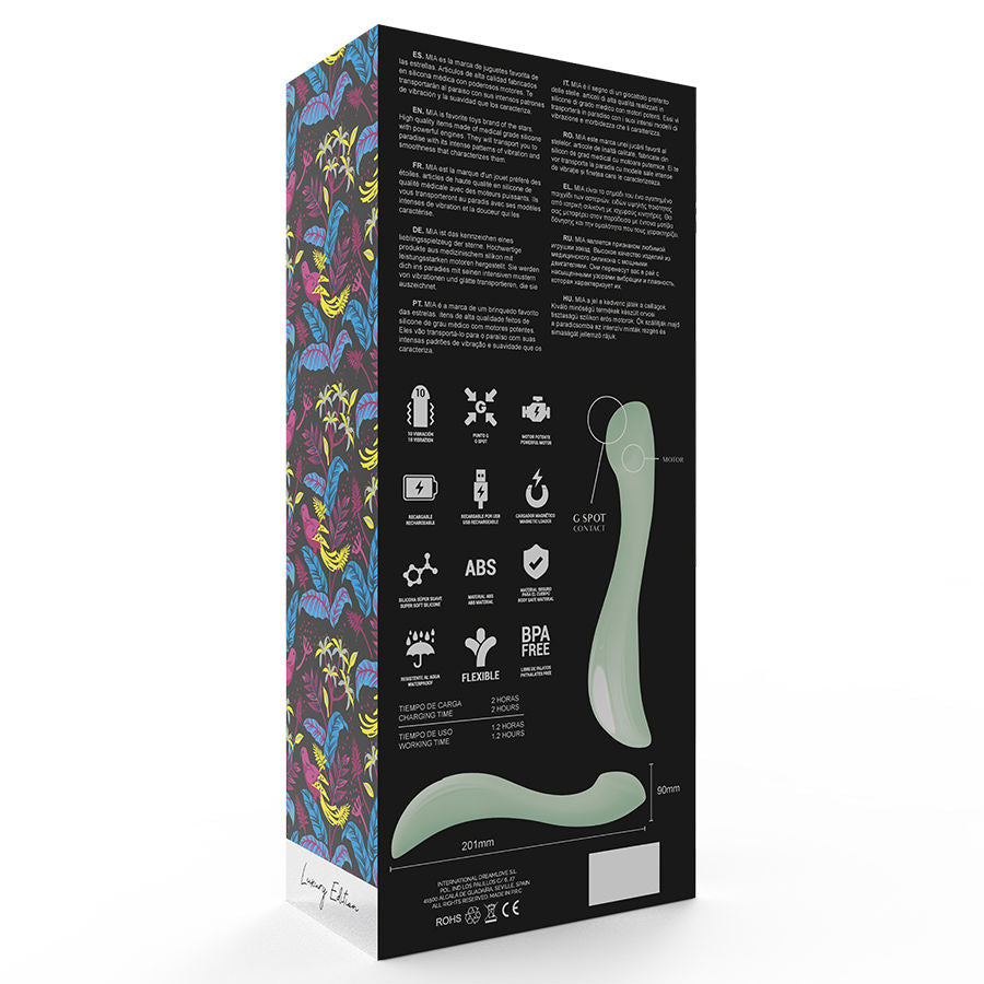 Vibratore da pavimento pelvico MIA Devon Verde, dispositivo di stimolazione pelvica con design ergonomico e superficie liscia.