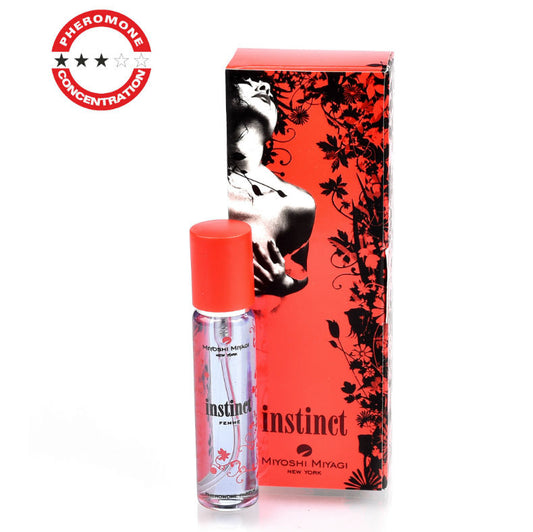Profumo Miyoshi Miyagi Nueva York Instinto Mujer, bottiglia da 15 ml con design elegante e dettagli del prodotto visibili.