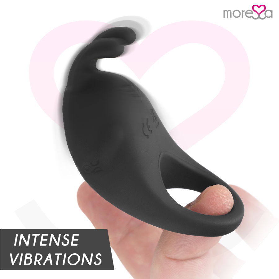 Penna MORESSA Brad Premium in silicone ricaricabile di colore nero, con design ergonomico e resistente.