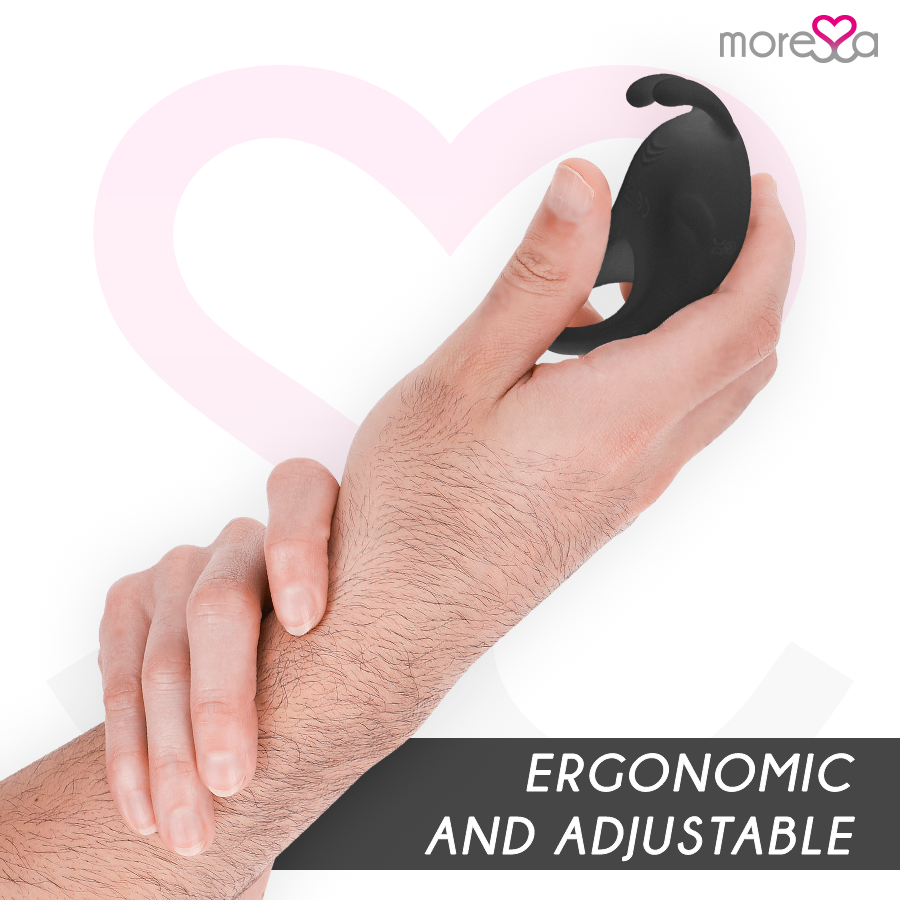 Penna a silicone ricaricabile MORESSA Brad Premium nera, design elegante e resistente, ideale per scrivere con precisione