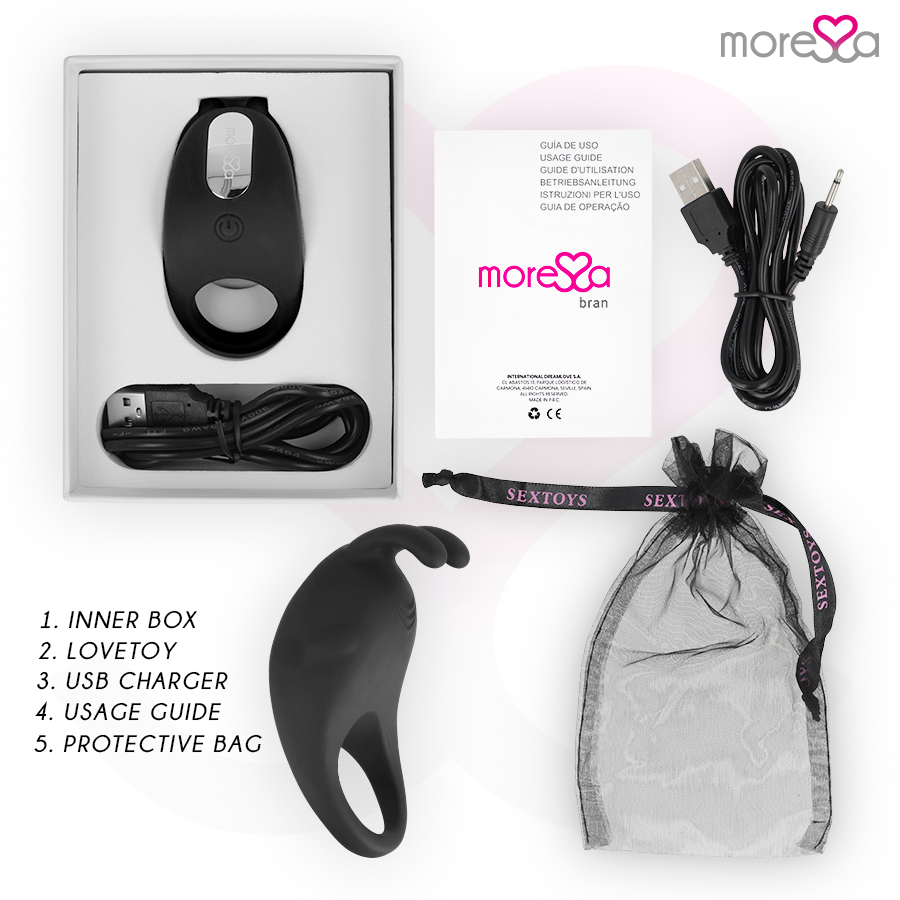 Penna MORESSA Brad Premium in silicone nero, ricaricabile e resistente, con punta morbida e design elegante per scrivere con comfort.