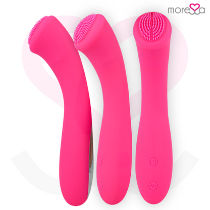 Penna ricaricabile MORESSA CELSO PREMIUM in silicone nero, con design ergonomico e materiale morbido.