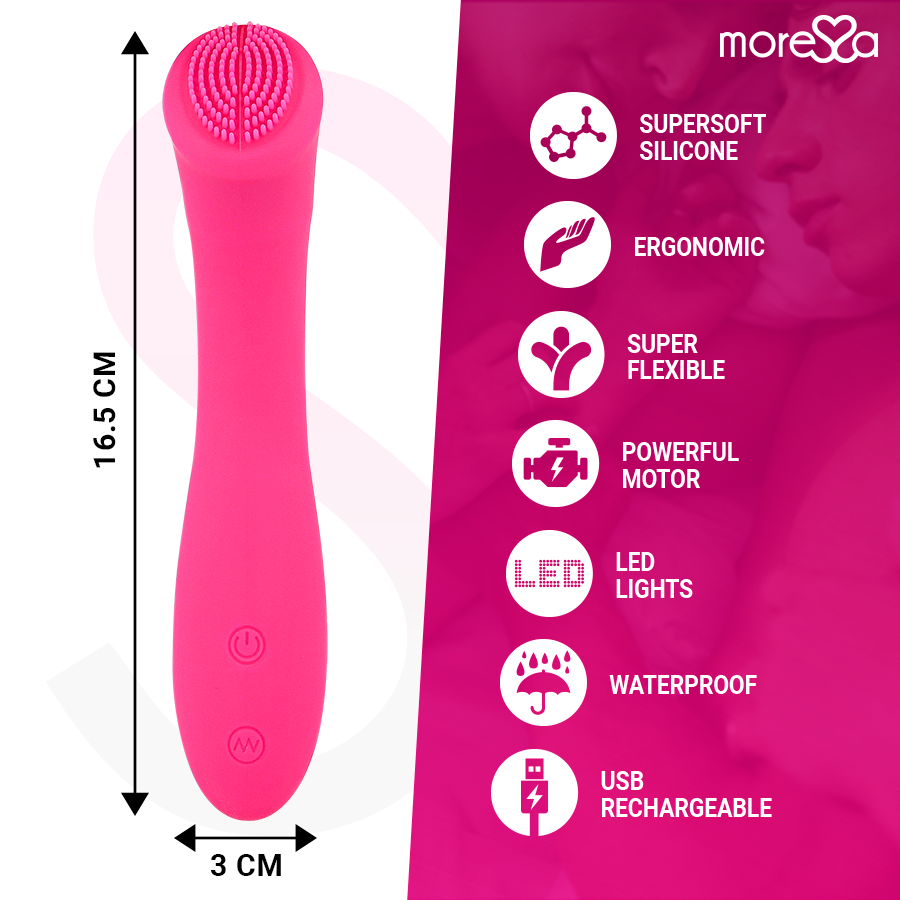 Penna ricaricabile MORESSA Celso Premium in silicone, con design ergonomico e superficie liscia, visibile in immagine