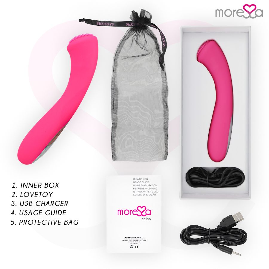 Penna ricaricabile MORESSA Celso Premium in silicone, con design elegante e superficie liscia, ideale per scrivere con stile.