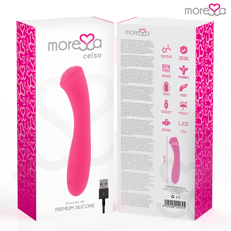 Penna in silicone ricaricabile MORESSA CELSO PREMIUM, con design elegante e superficie morbida, ideale per scrivere con comfort