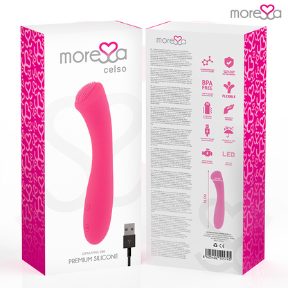 Penna in silicone ricaricabile MORESSA CELSO PREMIUM, con design elegante e superficie morbida, ideale per scrivere con comfort