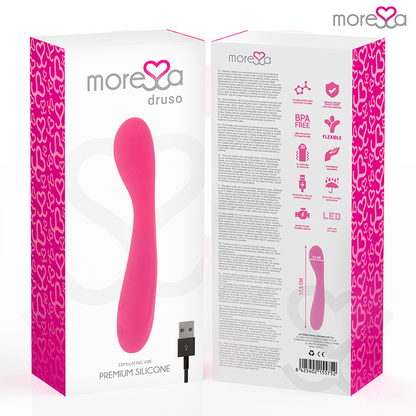Silicone ricaricabile MORESSA Druso Premium, immagine che mostra il design elegante e le caratteristiche del prodotto.