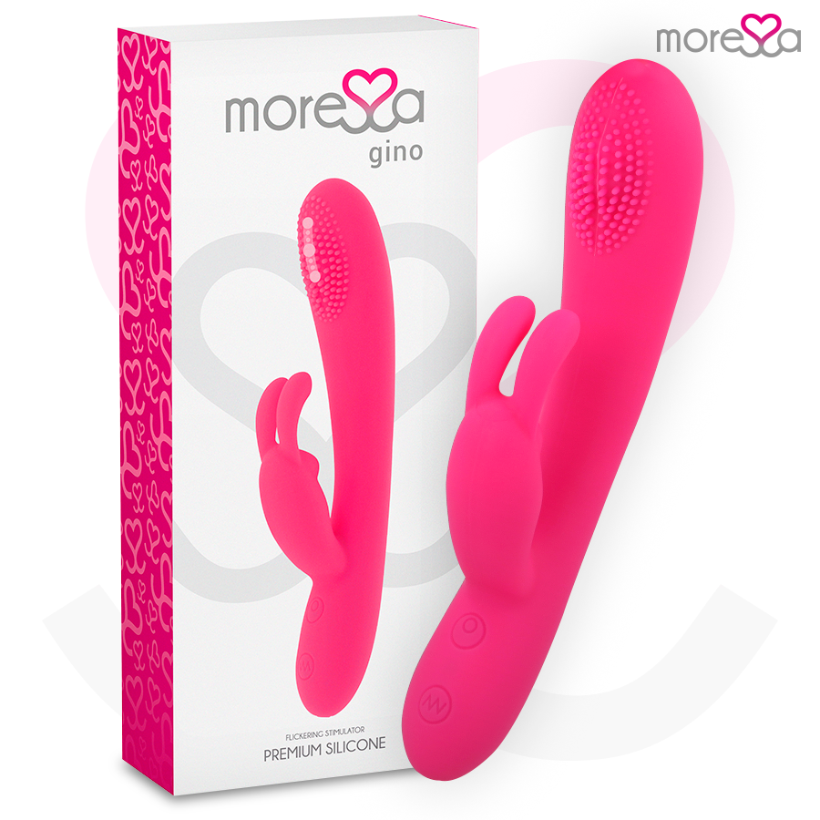Pompa di silicone ricaricabile MORESSA GINO PREMIUM, design elegante e funzionale, vista frontale del prodotto.