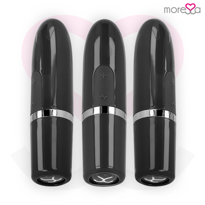 Vibratore stimolatore da viaggio MORESSA IVY di colore nero, compatto e portatile, perfetto per uso personale.