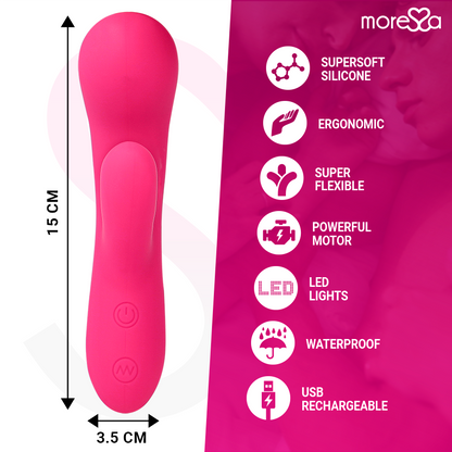Pennello riutilizzabile MORESSA Jerry Premium Silicone, con manico ergonomico e setole morbide, ideale per applicazioni di precisione