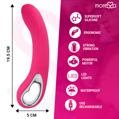 Gel ricaricabile MORESSA Nelson Premium in silicone nero, con superficie liscia e design ergonomico.