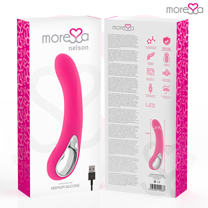 Penna stilografica MORESSA Nelson Premium in silicone ricaricabile, con design elegante e dettagli raffinati.