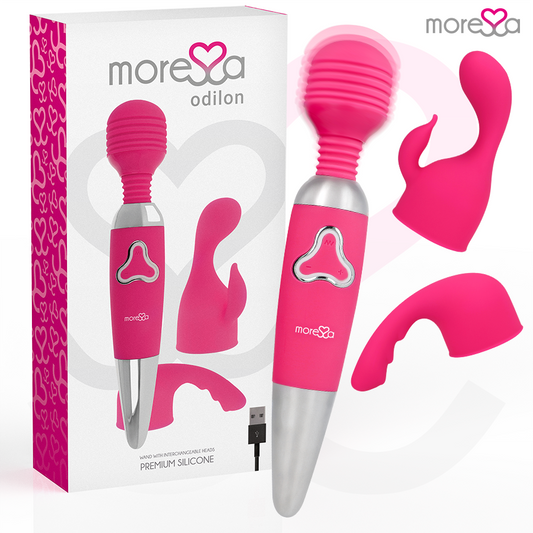 Penna ricaricabile MoreSSA Odilon Premium in silicone, con design elegante e superficie liscia, ideale per scrivere con stile.
