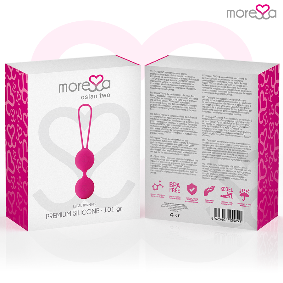Anello MORESSA Osian Due in silicone premium rosa, elegante e resistente, con finitura liscia e color rosa brillante.