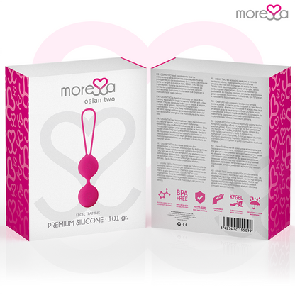 Anello MORESSA Osian Due in silicone premium rosa, elegante e resistente, con finitura liscia e color rosa brillante.