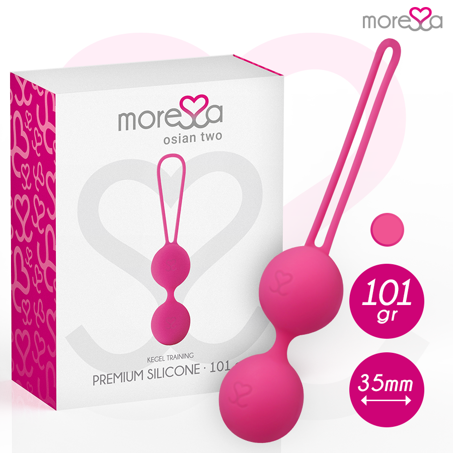 Anello in silicone rosa MORESSA Osian Due, design premium e morbido, con finitura liscia e dettagli eleganti.