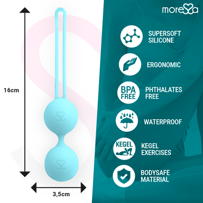 Bracciale in silicone premium MORESSA Osian Due di colore turchese, con design elegante e dettagli moderni.