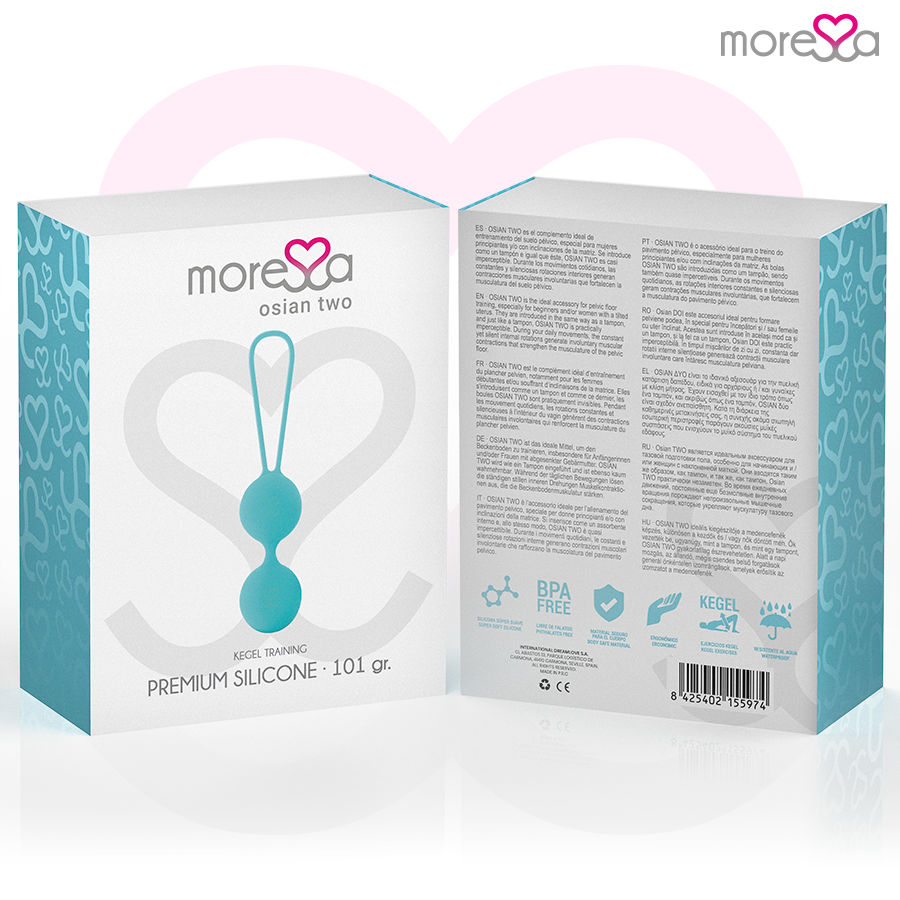 Bracciale MORESSA Osian Due in silicone premium color turchese, con design elegante e moderno.