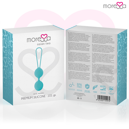 Bracciale MORESSA Osian Due in silicone premium color turchese, con design elegante e moderno.