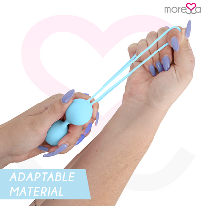 Bracciale MORESSA Osian Due in silicone premium color turchese, dettaglio di design moderno e colore vivace.