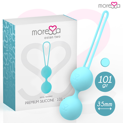 Bracciale in silicone blu turchese MORESSA Osian Due, design elegante e resistente, accessorio moda unisex.