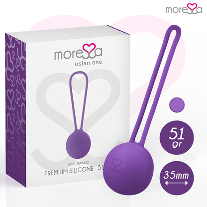 Orsetto in silicone viola MORESSA Osian One, morbido e realistico, perfetto come peluche o decorazione per bambini.