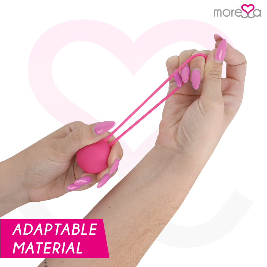 Oggetto in silicone rosa MORESSA OSIAN ONE PREMIUM, design elegante e morbido, ideale per uso quotidiano e comfort.