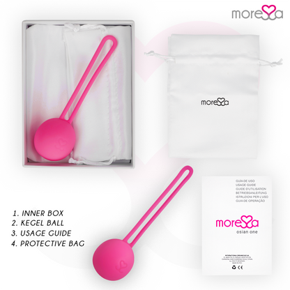 Silicone rosa MORESSA Osian One Premium, dettaglio in primo piano, superficie liscia e morbida, design elegante e moderno.