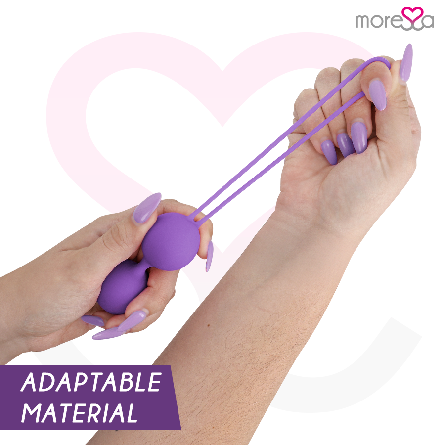 Bracciale MORESSA Osian Tre Premium in silicone lilla, con dettagli eleganti e design moderno.