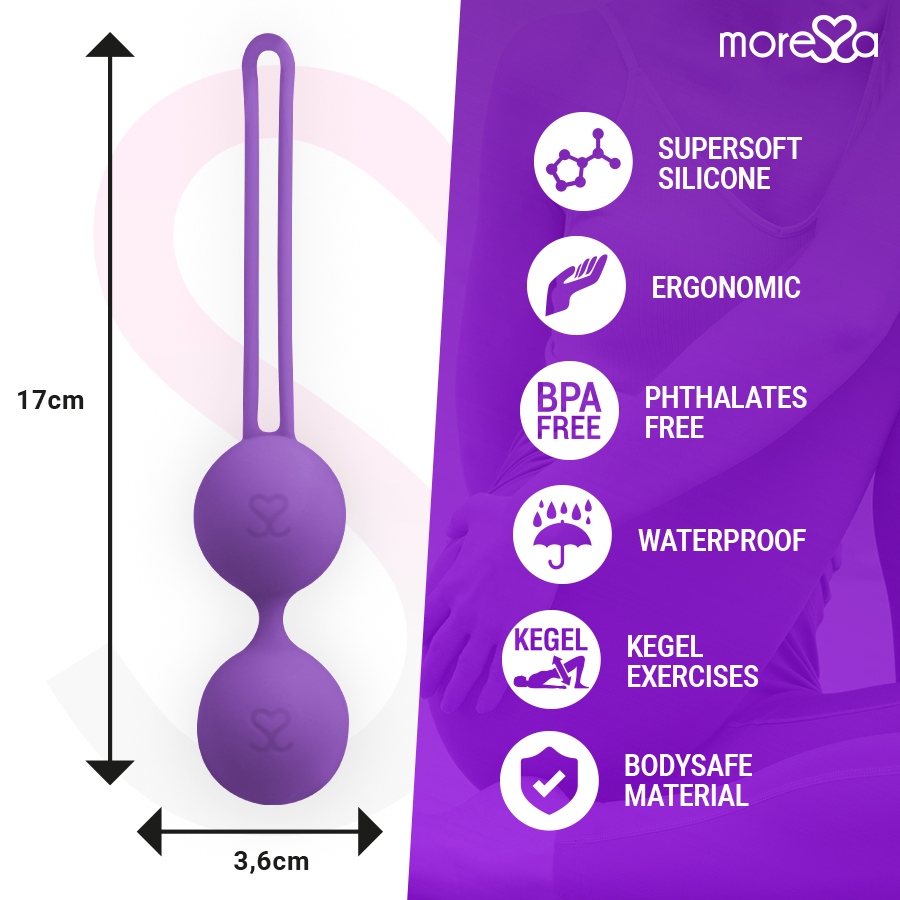 Bracciale MORESSA Osian Tre Premium in silicone lilla, con dettagli eleganti e design moderno.