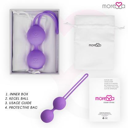 Orologio Moressa Osian Tre Premium Silicone lilla con quadrante rotondo e cinturino in silicone viola.