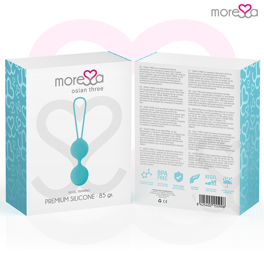 Bracciale MORESSA Osian Tre in silicone premium color turchese, con design elegante e dettagli moderni.