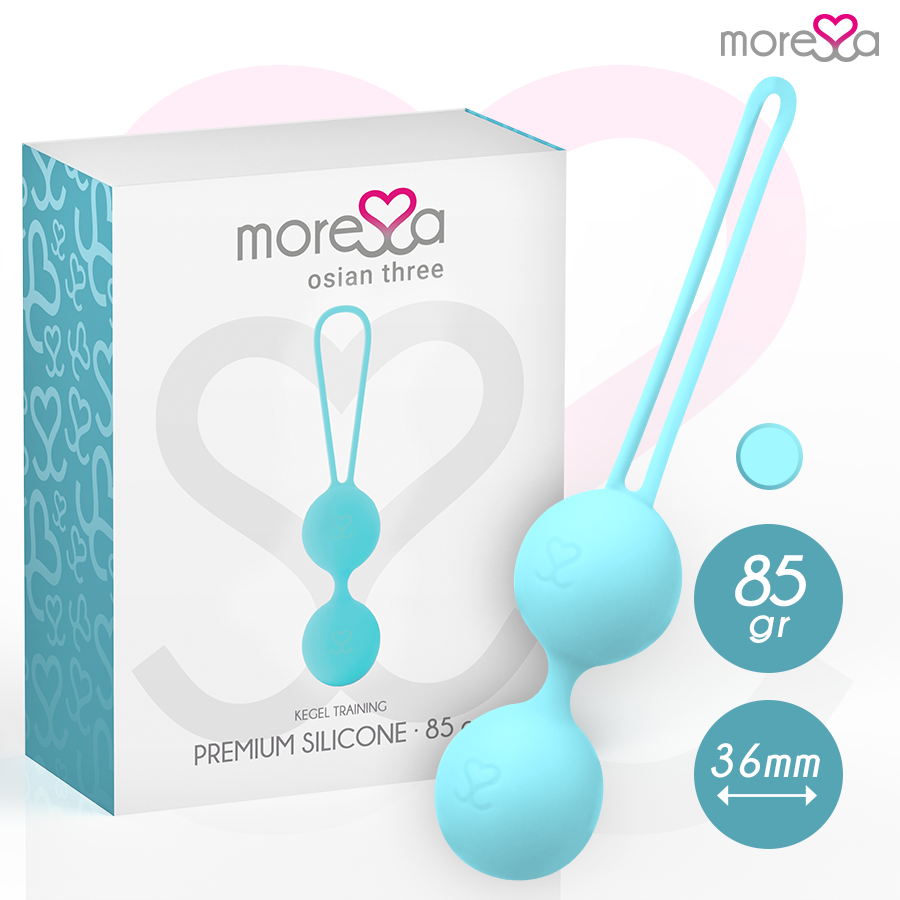 Anello MORESSA Osian Tre in silicone premium turchese con dettagli eleganti e superficie liscia, ideale per uno stile moderno.