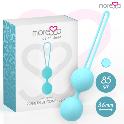 Anello MORESSA Osian Tre in silicone premium turchese con dettagli eleganti e superficie liscia, ideale per uno stile moderno.