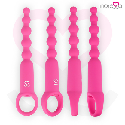 Controllo remoto MORESSA Ronie per piacere anale rosa, dispositivo di stimolazione con telecomando e design elegante.